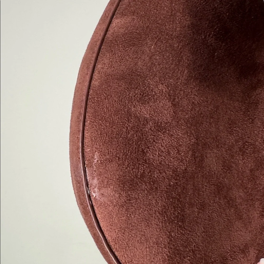 Universal Thread Suede Crescent Shoulder Bag Brown Moon Hobo Minimalist Y2K Vibe - Picture 4 of 7